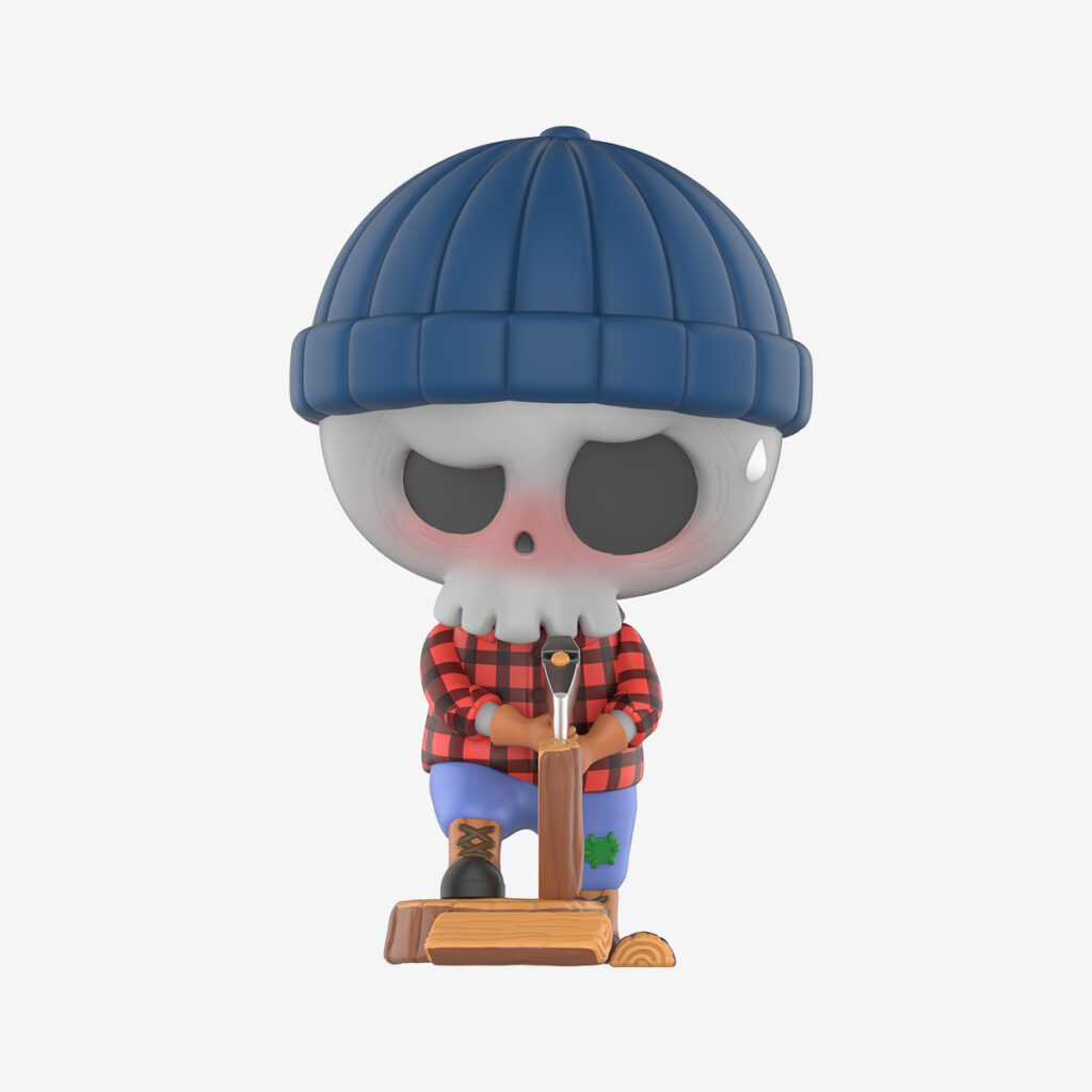 Labubu Chopping Wood