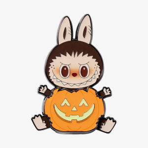 Happy Halloween Party LABUBU Pumpkin Fridge Magnet Badge