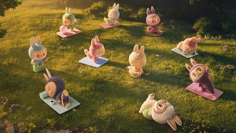 Labubu Lazy Yoga Series